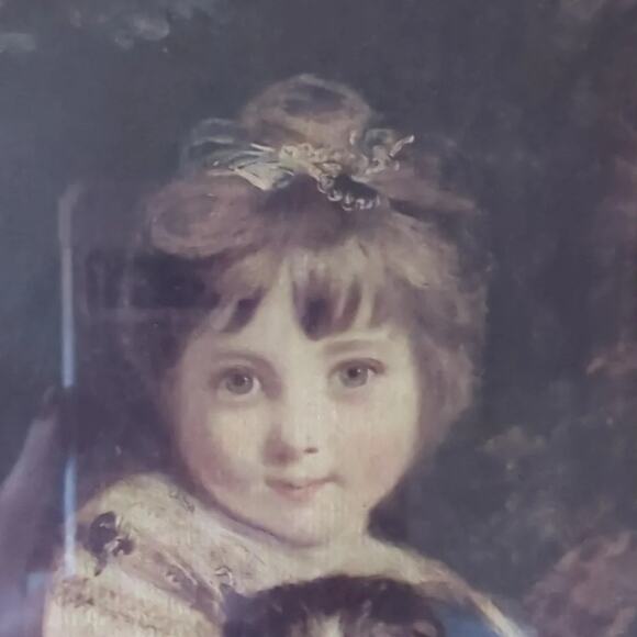 Vintage Framed Print Miss Jane Bowles Artist Joshua Reynolds Italy 13.5" × 8.75" - Picture 3 of 8